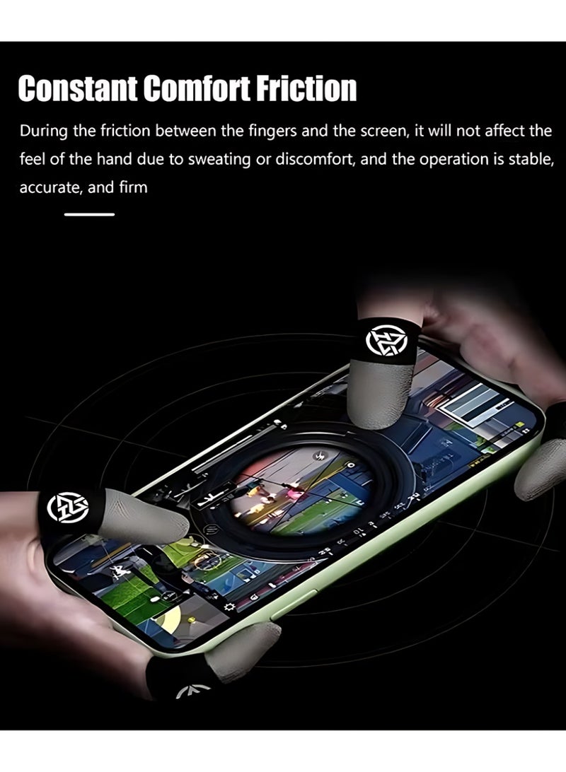 2 Pair Mobile Game Touch Screen Finger Sleeve Super Highly Sensitive Feelers Smooth Operation Sweat Absorbing Odorless Breathable Seamless Finger Sleeve For Pubg And Much Other Games Play - Image 5